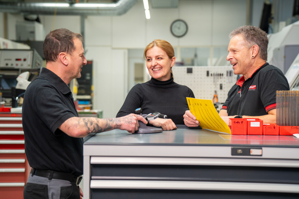 Mitarbeiter im Gespräch